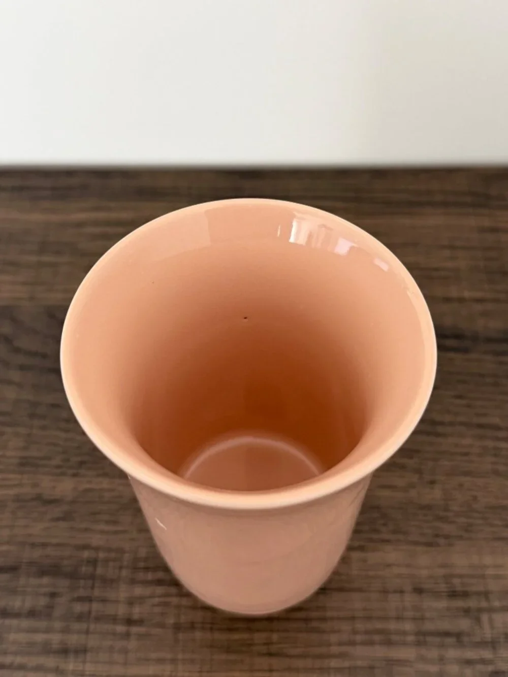 Vintage Pink Ceramic Retro Cottagecore Mid-Century Toothbrush Holder & Tumbler S